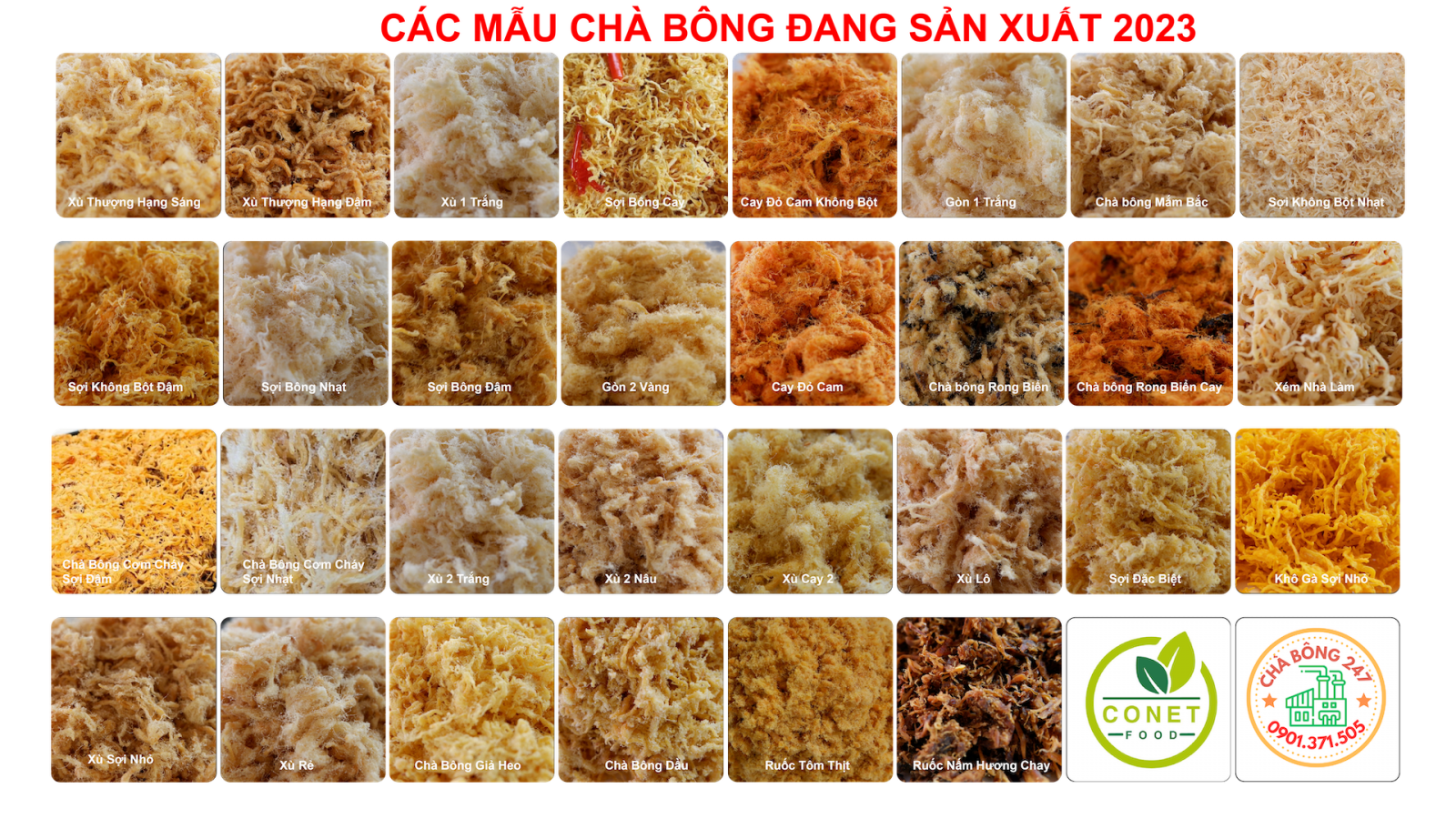 Danh Mục Chà Bông 2023