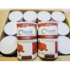 Kỷ tử đỏ hàng Mỹ Organic Traditions GoJi Berries lon 454g